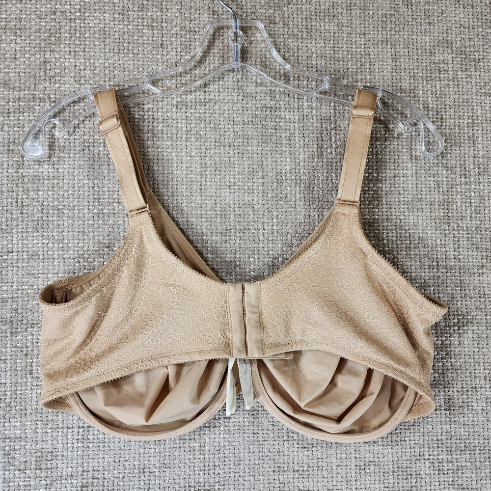 Chantelle C Magnifique Minimizer Bra C18910 Womens 40DDDD Beige Floral UW - Picture 5 of 11